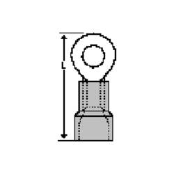 Molex 190670085 kulaté kabelové oko 1 ks Bulk