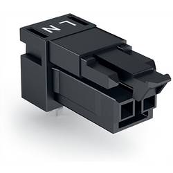 WAGO 890-802/011-000 síťový konektor WINSTA MINI zásuvka, vestavná horizontální Počet kontaktů: 2 16 A černá 100 ks