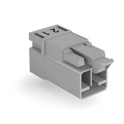 WAGO 890-852/011-000 síťový konektor WINSTA MINI zástrčka, vestavná úhlová Počet kontaktů: 2 16 A šedá 100 ks