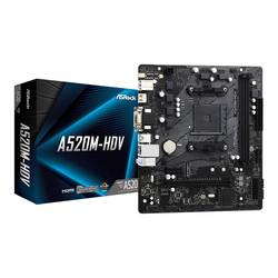 ASRock A520M-HDV Základní deska Socket (PC) AMD AM4 Tvarový faktor Micro-ATX