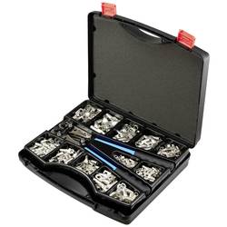 TRU COMPONENTS TC-11894512 Rohrkabelschuh-Sortiment 6 - 50 mm² mit Crimpzange 6 mm² 50 mm² stříbrná 281 ks