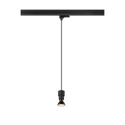 SLV PURI LED závěsný lustr 3fázové GU10 6 W černá