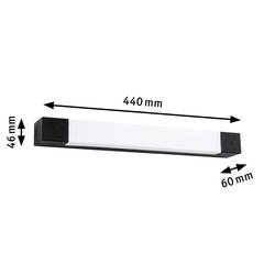 Paulmann Quasar LED světlo do vlhkých prostor LED pevně vestavěné LED 7.5 W teplá bílá černá