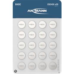 Ansmann knoflíkový článek CR 2450 3 V 20 ks 600 mAh lithiová