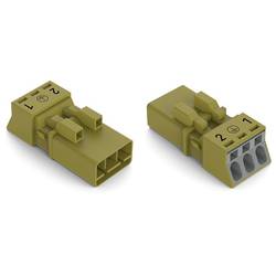 WAGO 890-273/073-000 síťový konektor 890 zástrčka Počet kontaktů: 3 16 A světle zelená 50 ks
