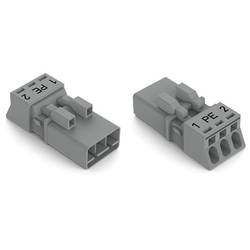 WAGO 890-253/062-000 síťový konektor 890 zástrčka Počet kontaktů: 3 16 A šedá 50 ks