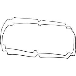 Hammond Electronics 1554YGASKET těsnění (d x š x v) 300 x 240 x 3 mm, silikon, černá, 1 sada