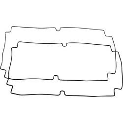 Hammond Electronics 1554XGASKET těsnění (d x š x v) 300 x 200 x 3 mm, silikon, černá, 1 sada