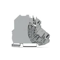 WAGO 2002-2201/097-000 dvojitá průchodková svorka 7.20 mm pružinové připojení šedá 50 ks