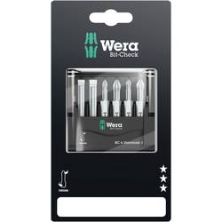 Wera Mini-Check, 50 mm, 05073635001 sada bitů, 6dílná, plochý, křížový PH, křížový PZ, 1/4 (6,3 mm)