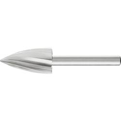 PFERD TOOLS 22441816 frézovací kolík , lomený oblouk, Délka 70 mm, Vnější Ø 16 mm, Pracovní délka 30 mm, Ø hřídele 6 mm
