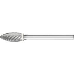 PFERD 21203653 frézovací kolík plamen Délka 43 mm Vnější Ø 6 mm Pracovní délka 13 mm Ø hřídele 3 mm