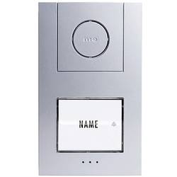 m-e modern-electronics Vistus AD ALU 4010 S kabelový domovní telefon kompletní sada, pro 1 rodinu, stříbrná, 41184