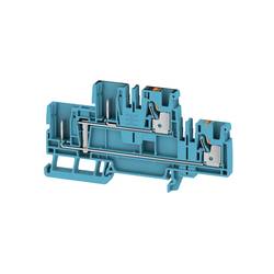 Weidmüller 2540270000 řadová svorka průchodky 6.1 mm pružinové připojení , konektor modrá 50 ks