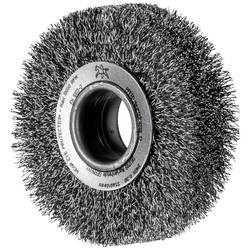 PFERD TOOLS Kulatý kartáč POS, široký, neopft RBU, Ø 80 x 20 x variabilní otvor, nerezový drát-Ø 0,25, stojan s broušením 43701108 1 ks