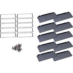 Hammond Electronics (d x š x v) 16 x 194 x 72 mm, hliník, černá, 10 ks