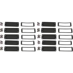 Hammond Electronics koncová deska (d x š x v) 6 x 87 x 31 mm, hliník, černá, 10 ks