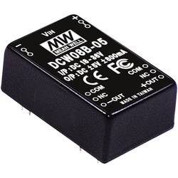 MW Mean Well DCW08A-05 DC/DC měnič napětí 8 W Počet výstupů: 2 x Obsah 1 ks