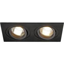 SLV 113492 New Tria II vestavné bodové svítidlo, halogenová žárovka, GU10, 100 W, černá