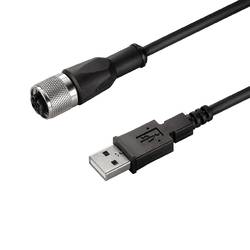 Weidmüller SAIL-M12BG-USB-3.0U datový zástrčkový konektor pro senzory - aktory, upravený, 1288820300, piny: 4, 3.00 m, 1 ks