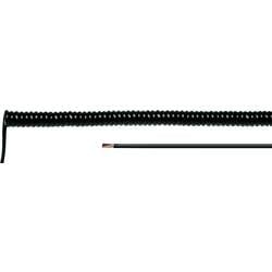 Helukabel 85659 spirálový kabel LiF12Y11Y 1000 mm / 4000 mm 4 x 0.25 mm² černá 1 ks