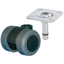 dörner + helmer 761340 761340 dvojité kolečko Ø kola: 35 mm nosnost (max.): 70 kg 1 ks