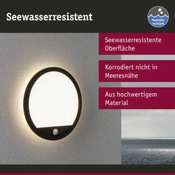 Paulmann Lamina PIR 94664 venkovní nástěnné LED osvětlení s PIR detektorem LED LED 15 W černá
