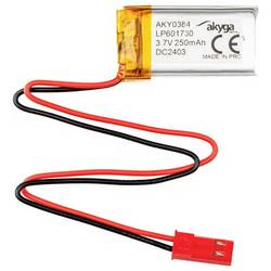 Akyga LP601730 Akupack x Speciální akumulátor Li-Pol 3.7 V 250 mAh