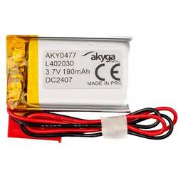 Akyga LP402030 Akupack x Speciální akumulátor Li-Pol 3.7 V 190 mAh