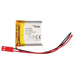 Akyga LP753636 Akupack x Speciální akumulátor Li-Pol 3.7 V 1000 mAh