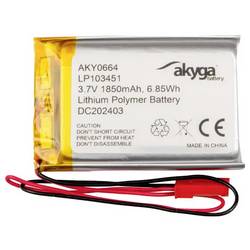 Akyga LP103451 Akupack x Speciální akumulátor Li-Pol 3.7 V 1850 mAh