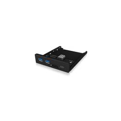 ICY BOX 3 porty USB 3.0 hub černá