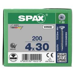 SPAX 1191010400303 R 88091 Senkkopf/T-STAR šroub do dřeva 4 mm 30 mm T-STAR plus ocel WIROX 200 ks