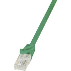 LogiLink CP2065U RJ45 síťové kabely, propojovací kabely CAT 6 U/UTP 3.00 m zelená s ochranou 1 ks