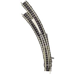9168 N Fleischmann piccolo (s uložením) oblouková výhybka, levá 356.5 mm 45 ° 356.5 mm, 420 mm 1 ks