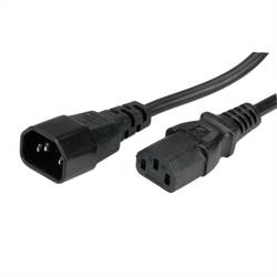 Value 19.99.1510 napájecí kabel černá 1.00 m PVC plášť