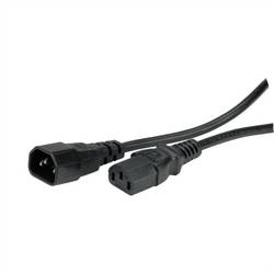 Value 19.99.1510 napájecí propojovací kabel černá 1.00 m PVC plášť