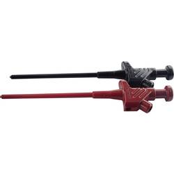 SKS Hirschmann Kleps 30 Set malá krokosvorka, konektor 4 mm, CAT I, černá, červená