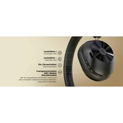 OneOdio sluchátka uzavřená (Over Ear) Bluetooth® černá Potlačení hluku mobil