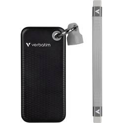 Verbatim Pocket 2 TB, externí SSD disk, USB-C™ (USB 3.2 Gen 2), černá, šedá