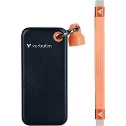 Verbatim Pocket 2 TB, externí SSD disk, USB-C™ (USB 3.2 Gen 2), černá, oranžová