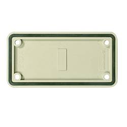 Heavy Duty Connectors, Accessories, cover plate, Size: 4, Plastic, Grey ABD-4-GR Weidmüller Množství: 10 ks