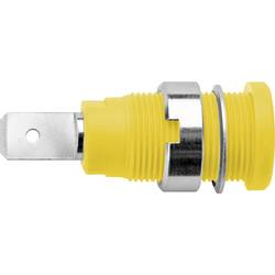 Schützinger DI SEB 6452 Ni / GE bezpečnostní vestavná zásuvka 4 mm žlutá 1 ks