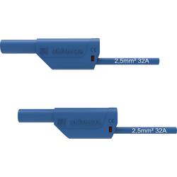 Schützinger VSFK 8500 / 2.5 / 50 / BL bezpečnostní měřicí kabely 4 mm zástrčka 4 mm zástrčka 50.00 cm modrá 1 ks