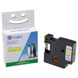 páska do štítkovače G&G BB-D-G-D1-45018 kompatibilní náhradní DYMO 45018 Barva pásky: žlutá Barva písma: černá 12 mm 7 m