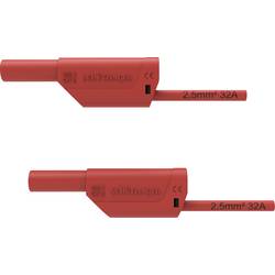 Schützinger VSFK 8700 / 2.5 / 100 / RT bezpečnostní měřicí kabely 4 mm zástrčka 4 mm zástrčka 100.00 cm červená 1 ks