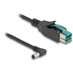 Delock Napájecí kabel USB Napájený USB 12V konektor, DC zástrčka 5,5 mm 1 m černá 80609
