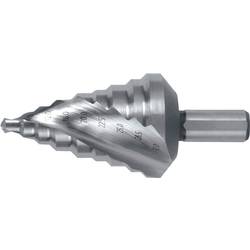 RUKO 101096 HSS stupňovitý vrták, délka 76 mm, kuželový záhlubník 3 břitý, 1 ks
