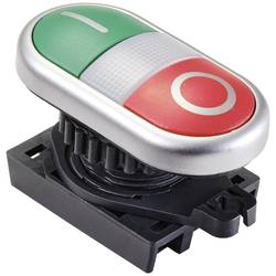 TRU COMPONENTS TC-10344000 S2TR-P1W dvojitý tlakový spínač zelená, červená 1 ks