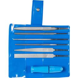 PFERD TOOLS 11702100 Sada klíčových pilníků Hsítko 2 vč. Rychloupínacího seku v plastovém pouzdře Délka 100 mm 1 ks
